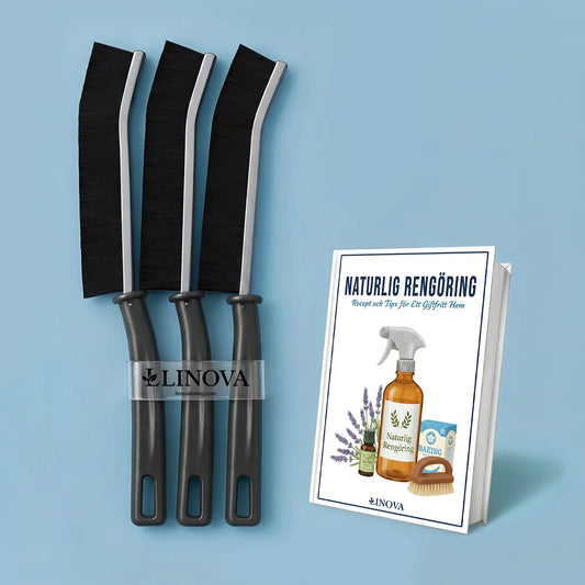 LINOVA FogBorste™ + GRATIS E-bok Med Naturliga Rengöringsrecept