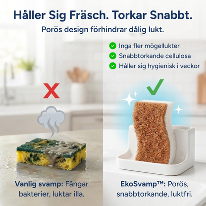 LINOVA EkoSvamp™ + GRATIS E-bok Med Naturliga Rengöringsrecept